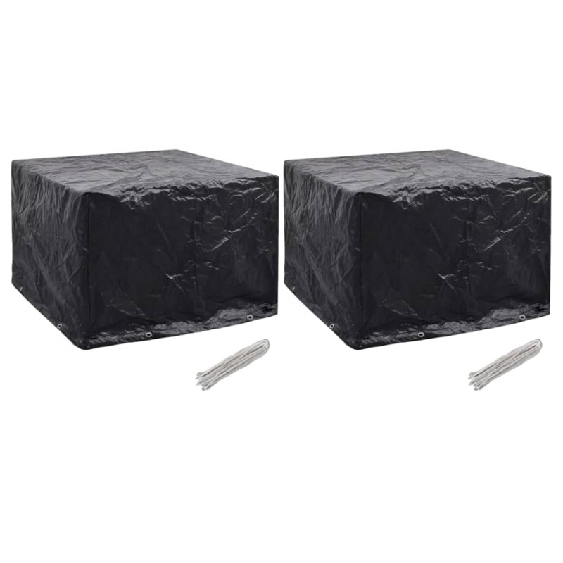 Gartenmöbel-Abdeckungen 2 Stk. 8 Ösen 122x112x98 cm Gartenmöbel-Abdeckungen 2 Stk. 8 Ösen 122x112x98 cm