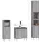 3-tlg. Badmöbel-Set Grau Sonoma Holzwerkstoff 3-tlg. Badmöbel-Set Grau Sonoma Holzwerkstoff