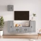 vidaXL 5-tlg. TV-Schrank-Set Grau Sonoma Holzwerkstoff vidaXL 5-tlg. TV-Schrank-Set Grau Sonoma Holzwerkstoff