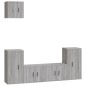vidaXL 5-tlg. TV-Schrank-Set Grau Sonoma Holzwerkstoff vidaXL 5-tlg. TV-Schrank-Set Grau Sonoma Holzwerkstoff