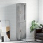 vidaXL Highboard Betongrau 34,5x34x180 cm Holzwerkstoff vidaXL Highboard Betongrau 34,5x34x180 cm Holzwerkstoff