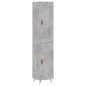 vidaXL Highboard Betongrau 34,5x34x180 cm Holzwerkstoff vidaXL Highboard Betongrau 34,5x34x180 cm Holzwerkstoff