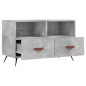 vidaXL TV-Schrank Betongrau 80x36x50 cm Holzwerkstoff vidaXL TV-Schrank Betongrau 80x36x50 cm Holzwerkstoff