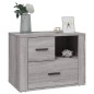vidaXL Nachttisch Grau Sonoma 60x36x45 cm Holzwerkstoff vidaXL Nachttisch Grau Sonoma 60x36x45 cm Holzwerkstoff