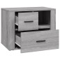 vidaXL Nachttisch Grau Sonoma 60x36x45 cm Holzwerkstoff vidaXL Nachttisch Grau Sonoma 60x36x45 cm Holzwerkstoff
