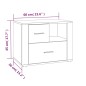 vidaXL Nachttisch Grau Sonoma 60x36x45 cm Holzwerkstoff vidaXL Nachttisch Grau Sonoma 60x36x45 cm Holzwerkstoff
