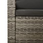 vidaXL 6-tlg. Garten-Lounge-Set mit Kissen Grau Poly Rattan vidaXL 6-tlg. Garten-Lounge-Set mit Kissen Grau Poly Rattan