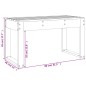 vidaXL Gartenbank Honigbraun 80x38x45 cm Massivholz Kiefer
