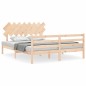vidaXL Massivholzbett mit Kopfteil 160x200 cm vidaXL Massivholzbett mit Kopfteil 160x200 cm