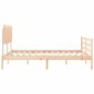 vidaXL Massivholzbett mit Kopfteil 160x200 cm vidaXL Massivholzbett mit Kopfteil 160x200 cm