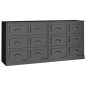 vidaXL Sideboards 2 Stk. Schwarz Holzwerkstoff vidaXL Sideboards 2 Stk. Schwarz Holzwerkstoff