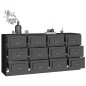 vidaXL Sideboards 2 Stk. Schwarz Holzwerkstoff vidaXL Sideboards 2 Stk. Schwarz Holzwerkstoff
