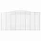 vidaXL Gabionen mit Hochbogen 3 Stk. 400x30x180/200cm Verzinktes Eisen vidaXL Gabionen mit Hochbogen 3 Stk. 400x30x180/200cm Verzinktes Eisen