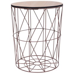 vidaXL Couchtisch Kupfer Ø 47 cm