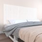 vidaXL Wand-Kopfteil Weiß 204x3x90 cm Massivholz Kiefer