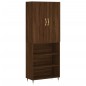Highboard Braun Eichen-Optik 69,5x34x180 cm Holzwerkstoff Highboard Braun Eichen-Optik 69,5x34x180 cm Holzwerkstoff