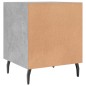 vidaXL Nachttisch Betongrau 40x40x50 cm Holzwerkstoff vidaXL Nachttisch Betongrau 40x40x50 cm Holzwerkstoff