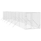 vidaXL Outdoor-Hundezwinger Silbern 2x14x2 m Verzinkter Stahl vidaXL Outdoor-Hundezwinger Silbern 2x14x2 m Verzinkter Stahl