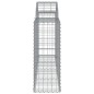 vidaXL Gabionen mit Hochbogen 2 Stk. 200x30x80/100 cm Verzinktes Eisen vidaXL Gabionen mit Hochbogen 2 Stk. 200x30x80/100 cm Verzinktes Eisen