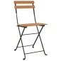 vidaXL Bistrostühle 8 Stk. Klappbar Massivholz Teak und Stahl vidaXL Bistrostühle 8 Stk. Klappbar Massivholz Teak und Stahl