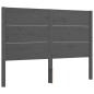 vidaXL Massivholzbett mit Kopfteil Grau 120x200 cm vidaXL Massivholzbett mit Kopfteil Grau 120x200 cm