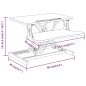 vidaXL Arbeitsstation Verstellbar 60x40x(13-41,5) cm Stahl vidaXL Arbeitsstation Verstellbar 60x40x(13-41,5) cm Stahl