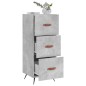 vidaXL Sideboard Betongrau 34,5x34x90 cm Holzwerkstoff vidaXL Sideboard Betongrau 34,5x34x90 cm Holzwerkstoff