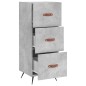 vidaXL Sideboard Betongrau 34,5x34x90 cm Holzwerkstoff vidaXL Sideboard Betongrau 34,5x34x90 cm Holzwerkstoff