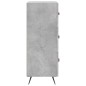 vidaXL Sideboard Betongrau 34,5x34x90 cm Holzwerkstoff vidaXL Sideboard Betongrau 34,5x34x90 cm Holzwerkstoff
