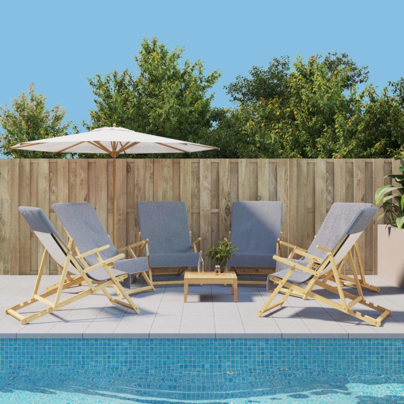 vidaXL Strandtücher 6 Stk. Grau 60x135 cm Stoff 400 GSM vidaXL Strandtücher 6 Stk. Grau 60x135 cm Stoff 400 GSM
