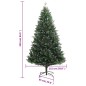 vidaXL Künstlicher Weihnachtsbaum Klappbar mit Roten Beeren 240 cm vidaXL Künstlicher Weihnachtsbaum Klappbar mit Roten Beeren 240 cm