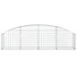 vidaXL Gabione mit Hochbogen 200x30x40/60 cm Verzinktes Eisen vidaXL Gabione mit Hochbogen 200x30x40/60 cm Verzinktes Eisen