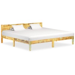 vidaXL Massivholzbett Altholz 200x200 cm 
