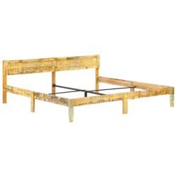 vidaXL Massivholzbett Altholz 200x200 cm 