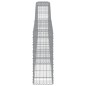 vidaXL Gabionen mit Hochbogen 15 Stk. 400x30x80/100cm Verzinktes Eisen vidaXL Gabionen mit Hochbogen 15 Stk. 400x30x80/100cm Verzinktes Eisen