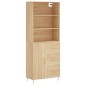 vidaXL Highboard Sonoma-Eiche 69,5x34x180 cm Holzwerkstoff vidaXL Highboard Sonoma-Eiche 69,5x34x180 cm Holzwerkstoff