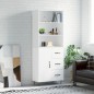vidaXL Highboard Weiß 69,5x34x180 cm Holzwerkstoff vidaXL Highboard Weiß 69,5x34x180 cm Holzwerkstoff
