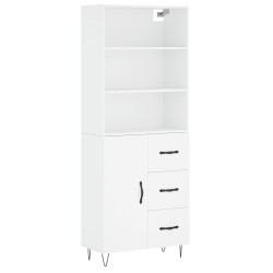 vidaXL Highboard Weiß 69,5x34x180 cm Holzwerkstoff