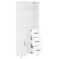 vidaXL Highboard Weiß 69,5x34x180 cm Holzwerkstoff vidaXL Highboard Weiß 69,5x34x180 cm Holzwerkstoff