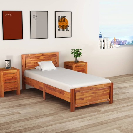 vidaXL Massivholzbett Akazie 90x200 cm