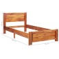vidaXL Massivholzbett Akazie 90x200 cm vidaXL Massivholzbett Akazie 90x200 cm