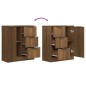 vidaXL Sideboard Braun Eichen-Optik 60x30x70 cm Holzwerkstoff vidaXL Sideboard Braun Eichen-Optik 60x30x70 cm Holzwerkstoff