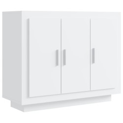vidaXL Sideboard Hochglanz-Weiß 92x35x75 cm Holzwerkstoff