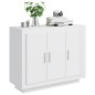vidaXL Sideboard Hochglanz-Weiß 92x35x75 cm Holzwerkstoff vidaXL Sideboard Hochglanz-Weiß 92x35x75 cm Holzwerkstoff