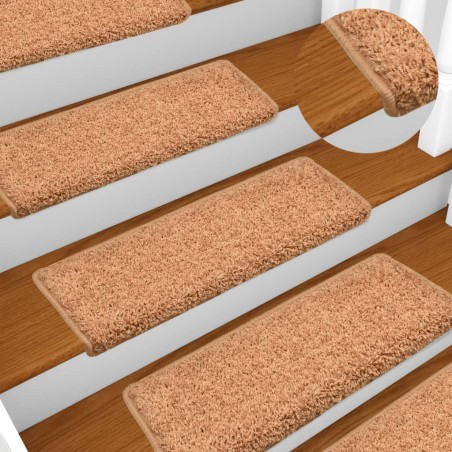 vidaXL Stufenmatten 10 Stk. 65x21x4 cm Braun