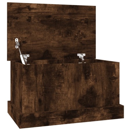 vidaXL Truhe Räuchereiche 50x30x28 cm Holzwerkstoff