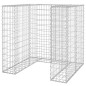 vidaXL Gabionenwand für Mülltonnen Verzinkter Stahl 110x100x110 cm vidaXL Gabionenwand für Mülltonnen Verzinkter Stahl 110x100x110 cm