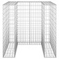 vidaXL Gabionenwand für Mülltonnen Verzinkter Stahl 110x100x110 cm vidaXL Gabionenwand für Mülltonnen Verzinkter Stahl 110x100x110 cm