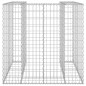 vidaXL Gabionenwand für Mülltonnen Verzinkter Stahl 110x100x110 cm vidaXL Gabionenwand für Mülltonnen Verzinkter Stahl 110x100x110 cm