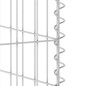 vidaXL Gabionenwand für Mülltonnen Verzinkter Stahl 110x100x110 cm vidaXL Gabionenwand für Mülltonnen Verzinkter Stahl 110x100x110 cm